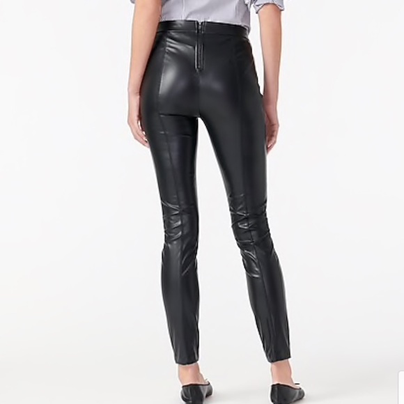 JCREW PIXIE PANT in FAUX LEATHER NWT sz MP - Picture 3 of 7